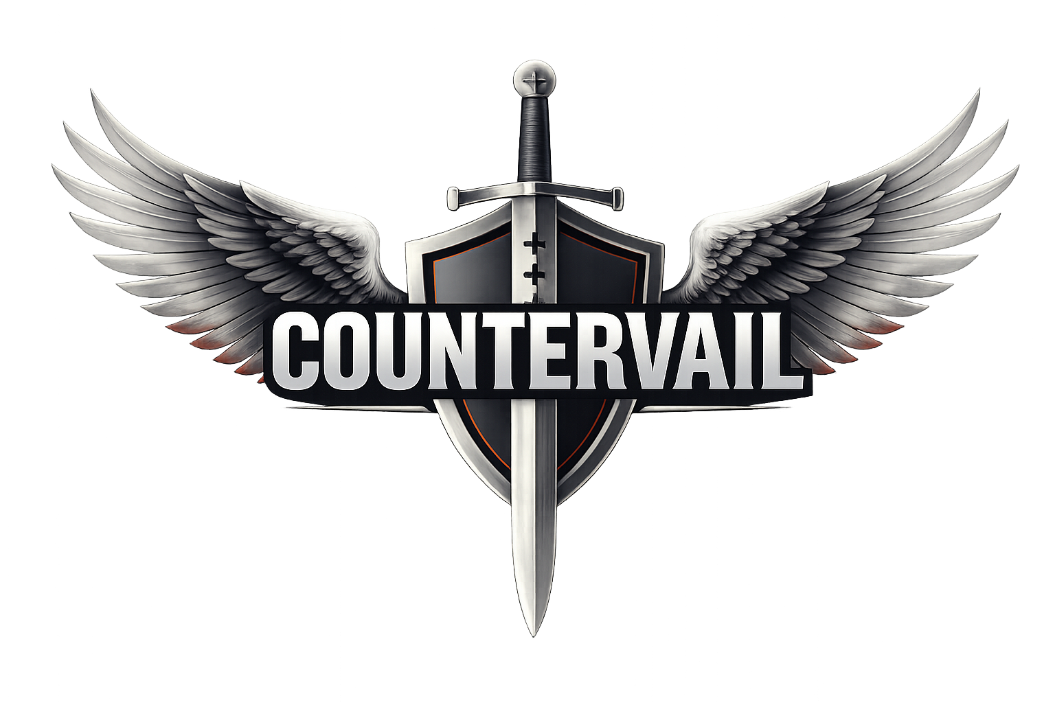 A stylized logo featuring a shield, sword, and wings, with the word 'COUNTERVAIL' prominently displayed.