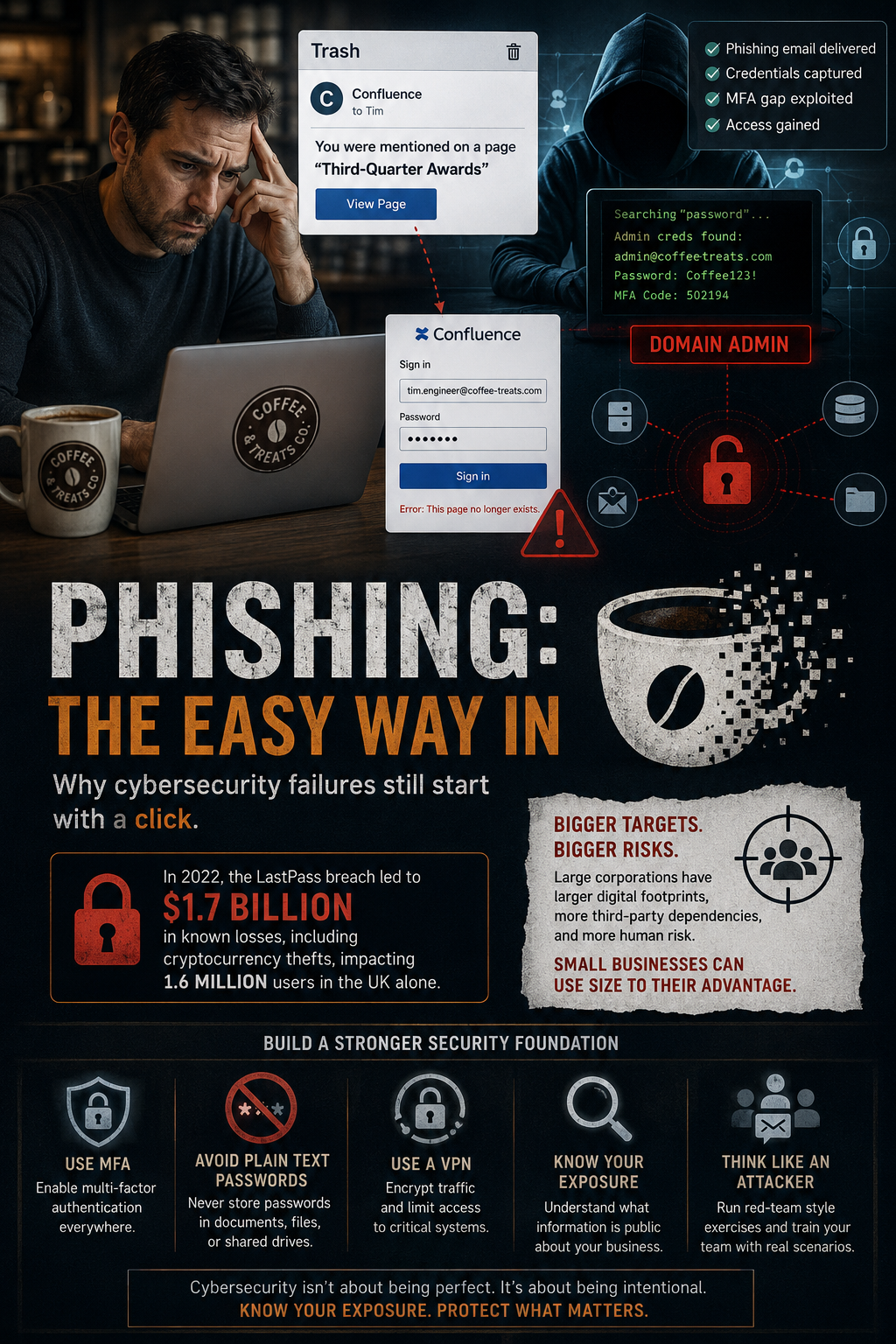 VPNs, MFA, Password Managers, Oh-My! What Small Business Owners Actually Need To Know About Cybersecurity.